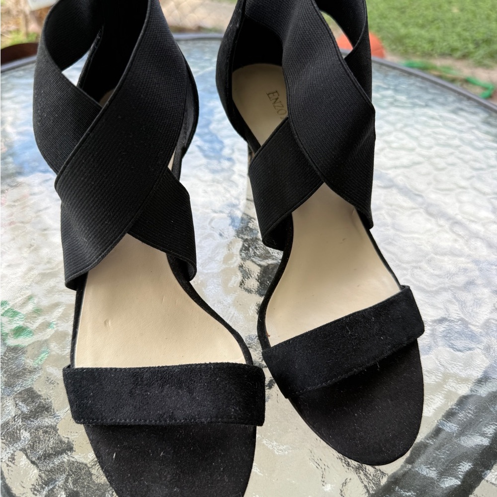 Enzo Angiolini Black Heels Classic Design